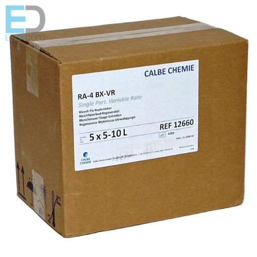 Calbe RA4 Bleach Fix Replenisher Vario Rate BX-VR 5 x 2l cat: 12660