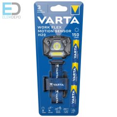   Fejlámpa Varta work flex motion sensor H20 (+3AAA)  150 lumen