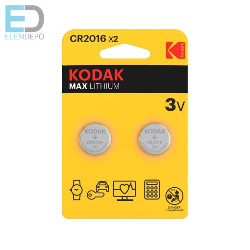 Kodak Ultra Lithium CR 2016 3V Bl2  ( 1db elem )