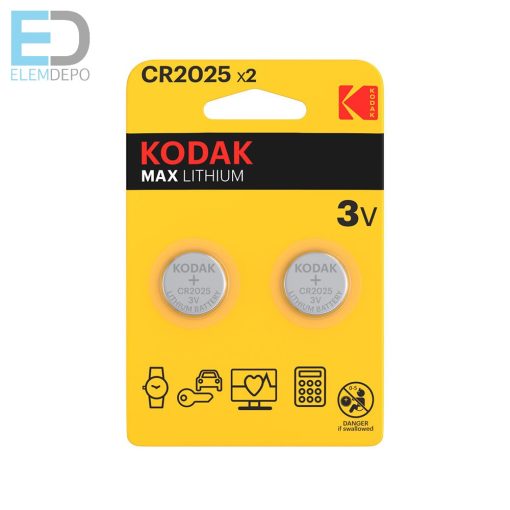 Kodak CR 2025 3V KCR 2025 Lithium NEW B2  (1 db elem )