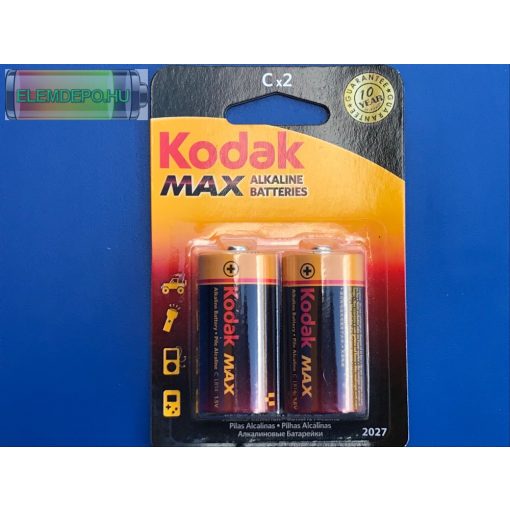 KODAK MAX Alkaline KC2 MN1400 C LR14 baby elem B2 ( 1 elem / ár )
