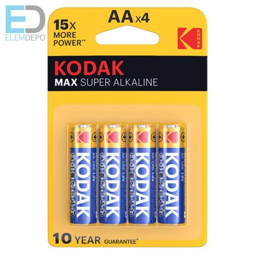 KODAK MAX  KAA-4 AA LR6 MN1500 E91 1,5V  B4  ( 1 db ceruza elem )