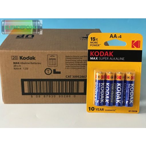 KODAK MAX  KAA-4 AA LR6 MN1500 E91 1,5V  B4  ( 1 db ceruza elem )