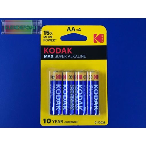 KODAK MAX  KAA-4 AA LR6 MN1500 E91 1,5V  B4  ( 1 db ceruza elem )