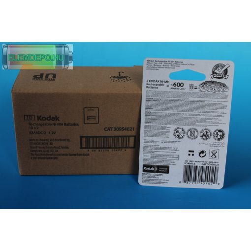 Kodak akku K3AHR-2 1,2V AAA  1000mAh B2 ( 1 db akku )