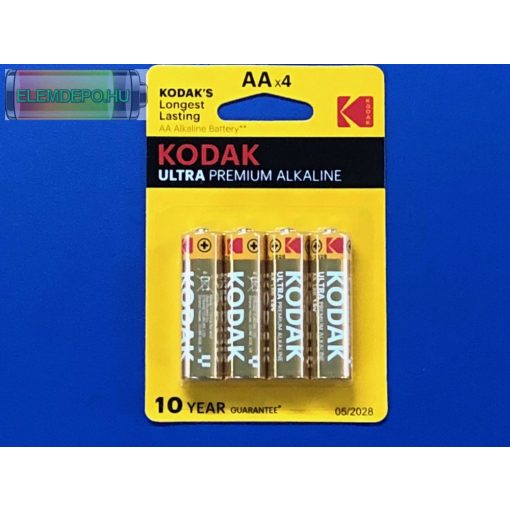 KODAK ULTRA PREMIUM AA KAA-4 LR06 B4 ceruza elem