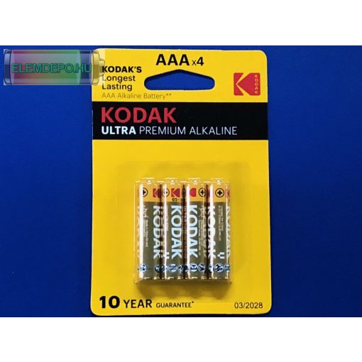 KODAK ULTRA PREMIUM K3A-4 AAA LR03 B4