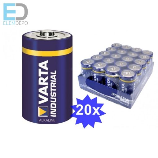 Varta Industrial D LR20 4020 Góliát elem pack20