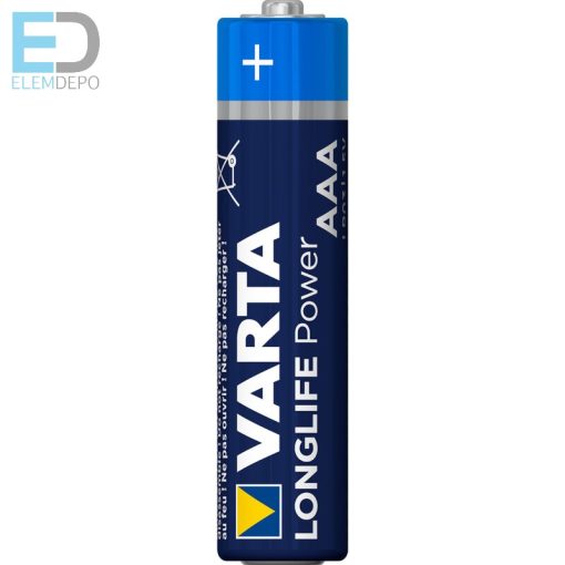 Varta Longlife Power 4903 AAA LR03 Mikro BL4 NEW 1db AAA elem