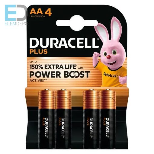 Duracell Plus Power Boost AA LR6 MN1500 150% Extra Life B4 
