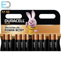   Duracell Plus Power Boost NEW  MN1500 AA LR06 B10 ( 10 db elem )