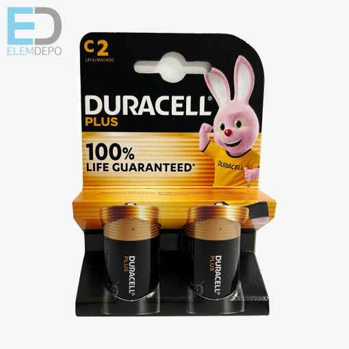 Duracell Plus Boost MN1400 C Baby LR14 B2  NEW +100%  Life Garanteed (1db/ár )
