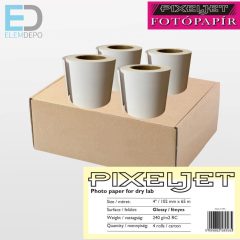   Pixeljet 102mm x65m 4"  glossy/fényes dry lab paper 240 g/m2 