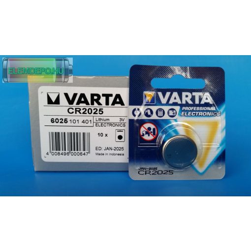 Varta CR2025 ( 6025 ) 3V Lithium B1