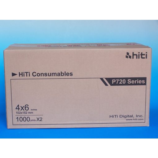 HITI P720L 10 x 15cm 4" x 6" ( 2 x 1000 kép ) Media Set
