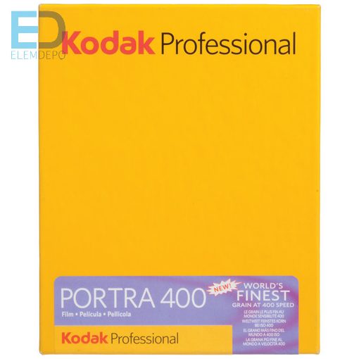 Kodak Portra 400 4 x 5" 10 lap 10,2cm x 12,7cm negatív síkfilm cat 880 6465