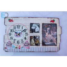 Falióra 3 cserélhető képpel  ( 1 db 8cm x 12cm /  2 db 5cm x 5cm )