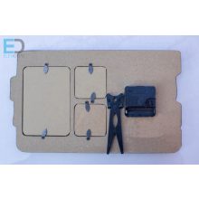 Falióra 3 cserélhető képpel  ( 1 db 8cm x 12cm /  2 db 5cm x 5cm )