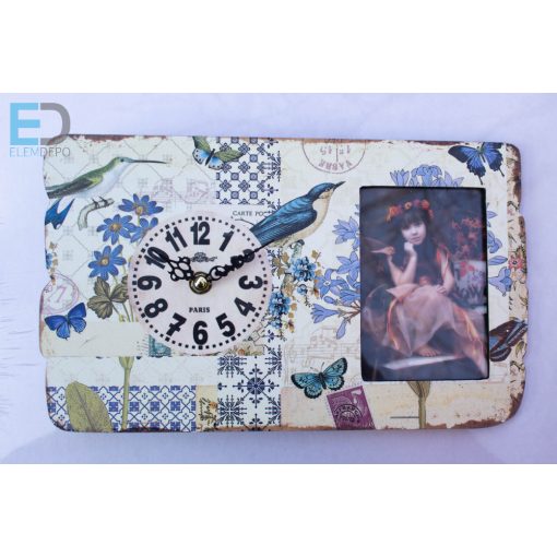 Falióra cserélhető képpel ( 8cm x 12cm képméret ) (" Paris " )