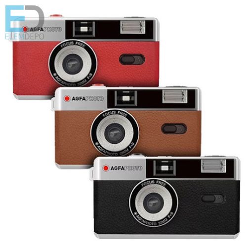 AgfaPhoto Újratölthető filmes fényképezőgép analog_camera_35mm fekete-piros-toffee színben