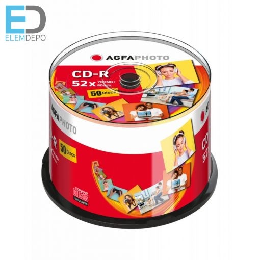 AGFAPhoto CD-R 52x 780MB/80min. Cakebox 25 Discs