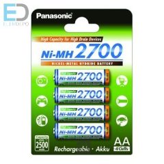 Panasonic akku AA 2700mAh Ni-MH High Capacity  ( 1 db akku )