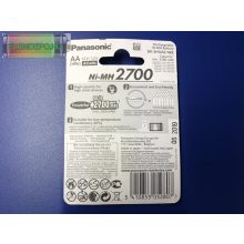 Panasonic akku AA 2700mAh Ni-MH High Capacity  ( 1 db akku )