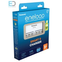   Panasonic Eneloop Smart 8 Charger ( AA és AAA töltésére 1-8 db-ig )