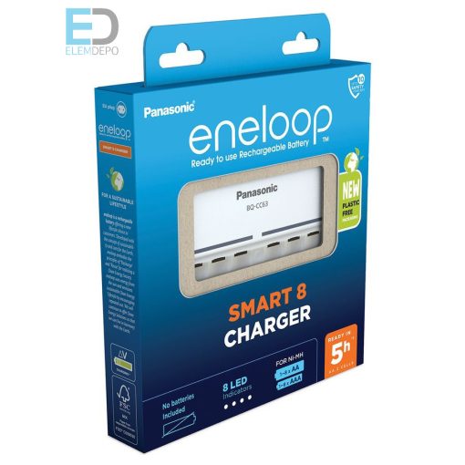 Panasonic Eneloop Smart 8 Charger ( AA és AAA töltésére 1-8 db-ig )