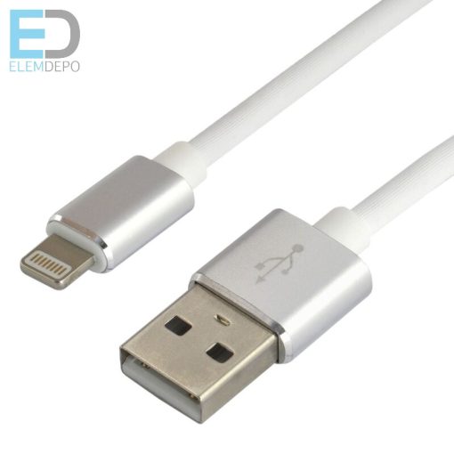 Kábel USB -iPh 1,5m everActive CBS-1IW 2,4A fehér