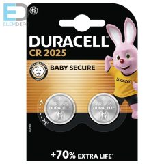   Duracell Lithium CR 2025  3V +70% Extra Life BL2 NEW  (1db /ár)