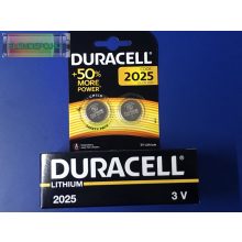 Duracell Lithium DL 2025 CR2025 3V BL2 NEW  (1db elem)