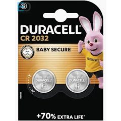  Duracell Lithium CR2032 3V B2 +70% Extra Life NEW ( 1db elem )