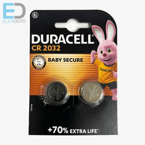Duracell Lithium CR2032 3V B2 +70% Extra Life NEW ( 1db elem )