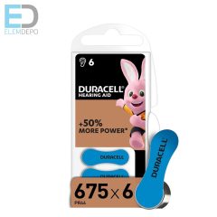   Duracell DA 675 N6 +50% Energy Hallókészülék elem  (1 db )