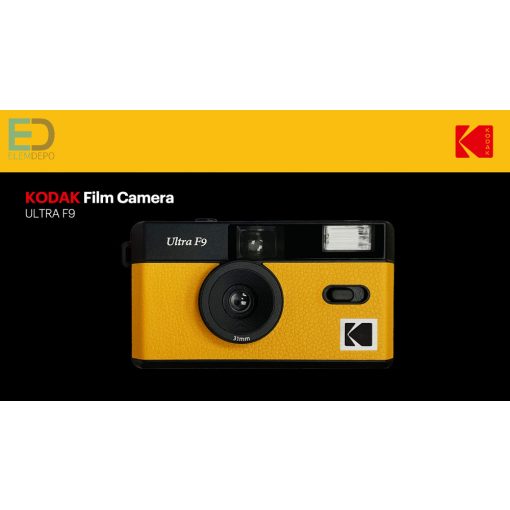 KODAK Ultra F9 Black / Yellow fényképezőgép ( újratölthető )