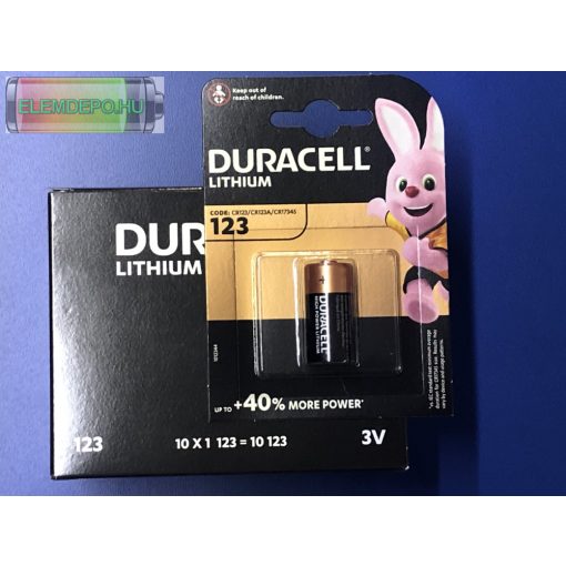 Duracell DL-CR 123A CR123 Lithium Ultra DL 123 CR17345  3V BL1 NEW