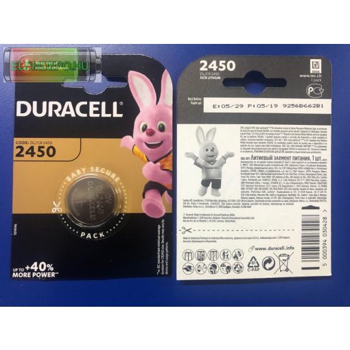 Duracell CR DL 2450  3V BL1 ( CR2450 )