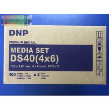 DNP DS40 10 x 15cm  ( 4" x 6" ) 2 x 400 Media Set 