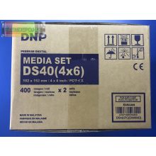 DNP DS40 10 x 15cm  ( 4" x 6" ) 2 x 400 Media Set 