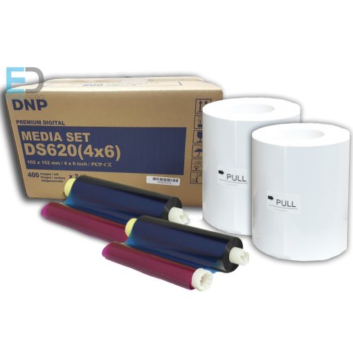 DNP DS620 10 x 15cm ( 4" x 6" )  ( 2 x 400prints ) Media Set