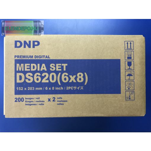 DNP DS620 15 x 20cm (6" x 8" ) 2 x 200 Media set ( 10 x 15cm ( 2 x 400 4"x6"))