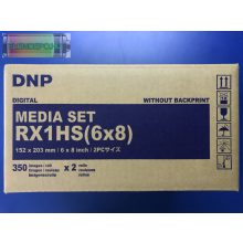 DNP RX1 HS 15 x 20cm  ( 6" X 8" )  2 x 350 Media Set