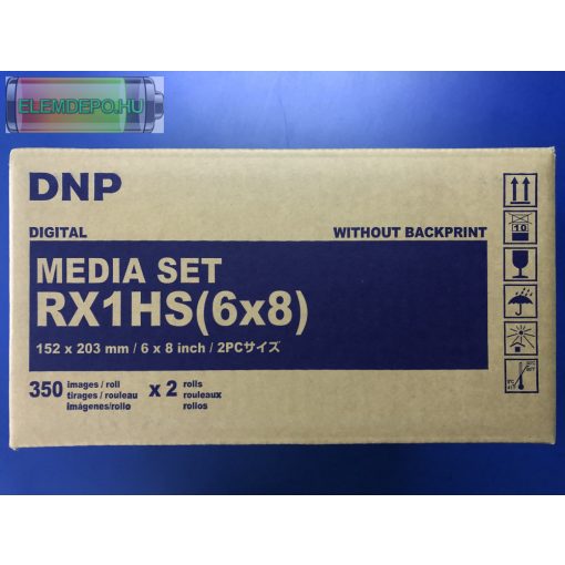 DNP RX1 HS 15 x 20cm  ( 6" X 8" )  2 x 350 Media Set