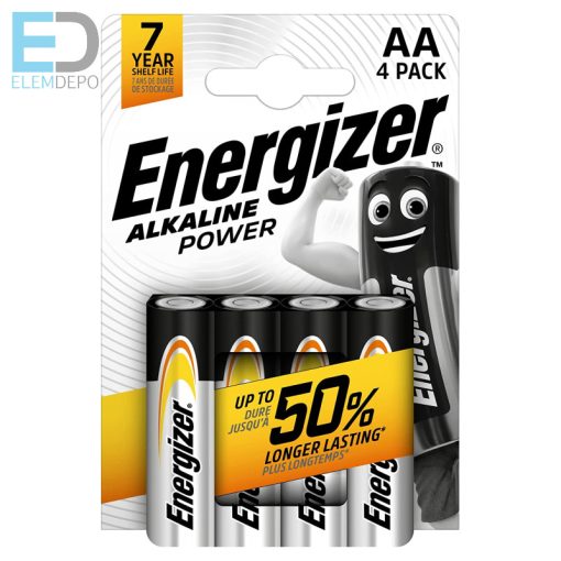Energizer Alkaline Power NEW LR6 AA Bl4  NEW Plastic free pack(1 db ceruza elem )