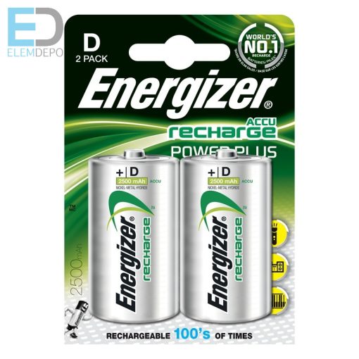 Energizer Power Plus Akku HR20 D 2500mAh B2 1db góliát akku