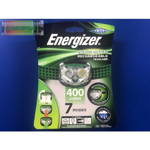 Energizer Vision Ultra Rechargeable Headlamp 400 Lumens tölthető fejlámpa