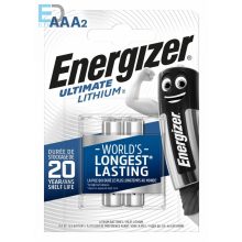 Energizer Ultimate Lithium L92 AAA B2 ( 1 db / ár ) NEW műanyagmentes papír csomagolás