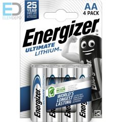   Energizer Ultimate Lithium AA L91 B4 New Plastic Free (1 db / ár)