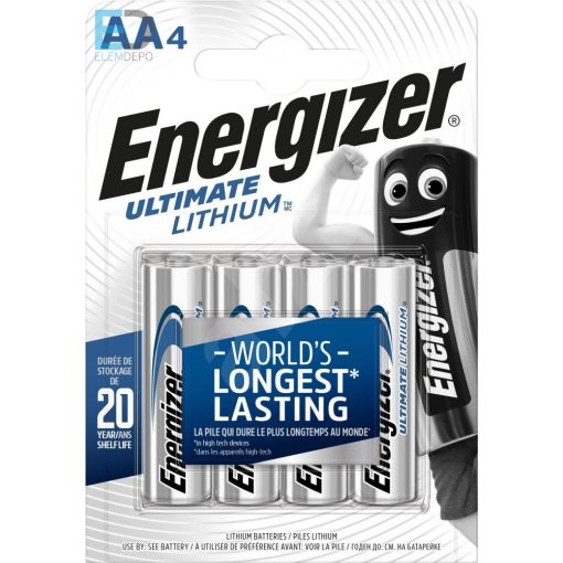 Energizer Ultimate Lithium AA L91 B4 1 db ceruza elem
